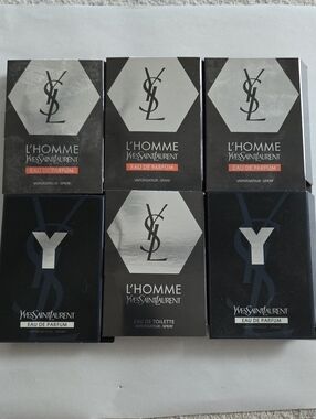 NEW never Ysed Ysl Mens Bundle Y & L ' Homme  Yves Saint Laurent  6x